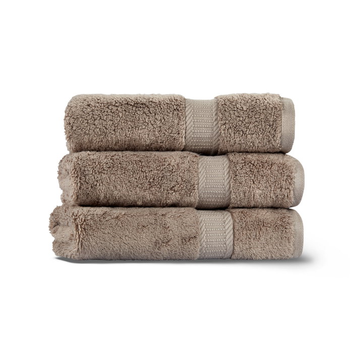 Mijölnir Toalla de manos Fancy Beige 40 x 71 cm, 550 gr/m², 65% Algodón / 35% Lyocell, Color Visón